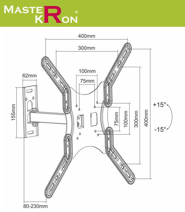 Кронштейн MasterKRON PLA17-441