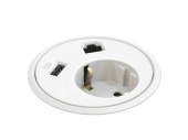 Встраиваемая розетка Kondator Powerdot 935-PD12W белая