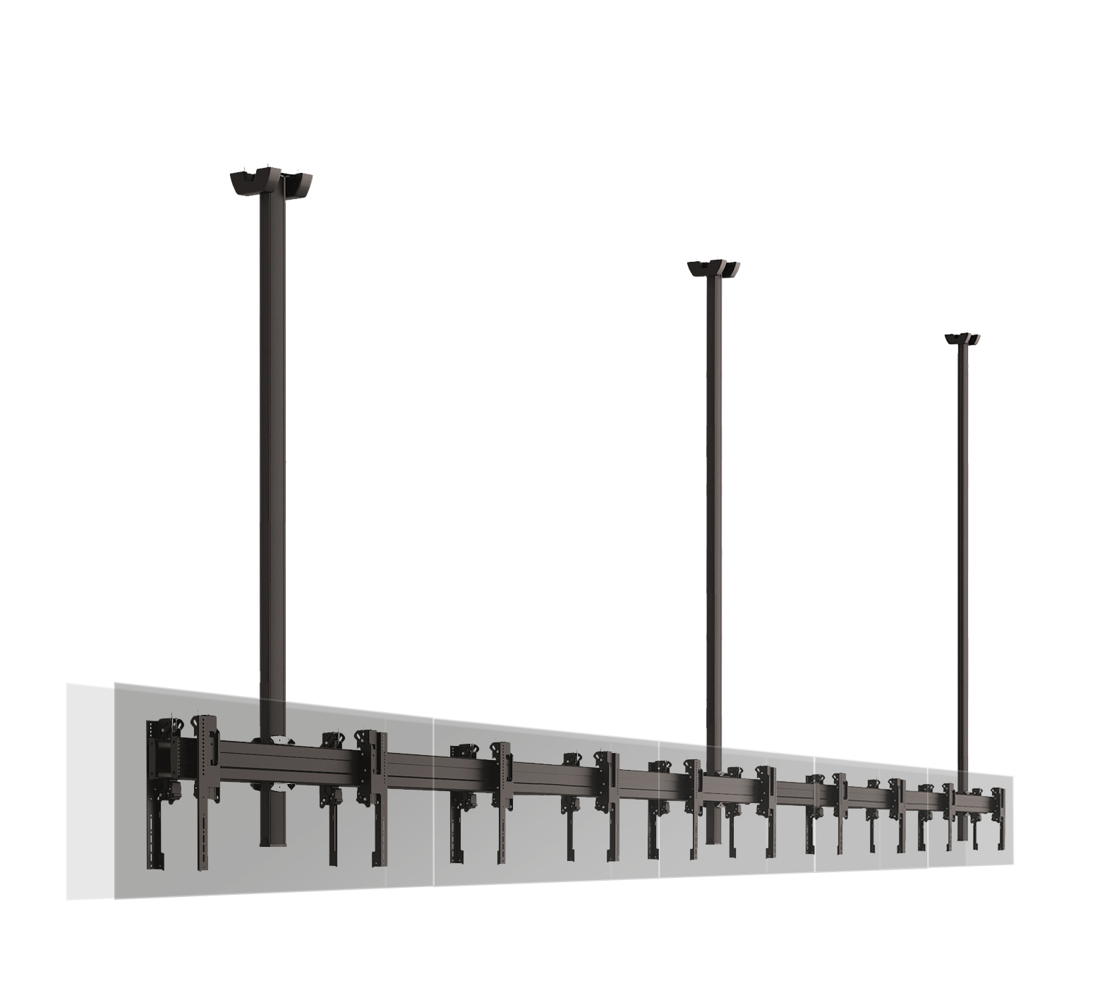 Потолочное двухстороннее крепление для видеостены Vogel's C1530 Dual Black