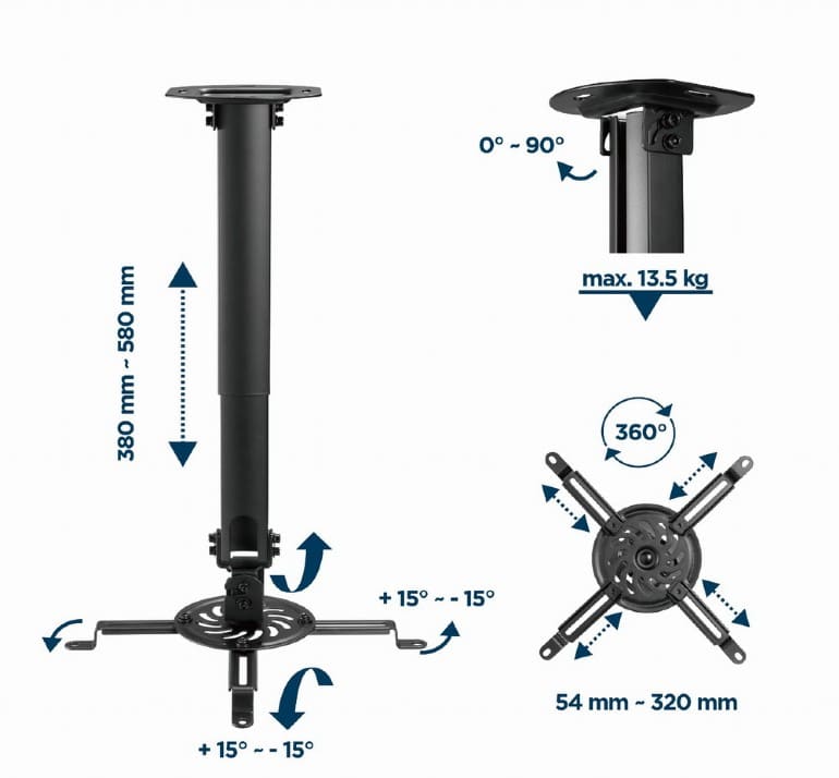 Кронштейн для проектора Gembird CM-B-01
