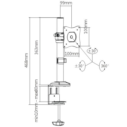 Кронштейн Itech MBS-01F