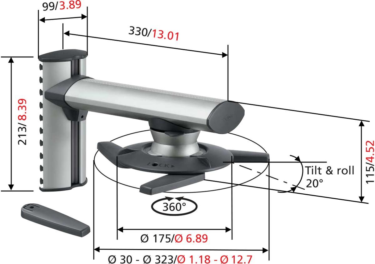 Настенное крепление для проектора Vogel's EPW 6565