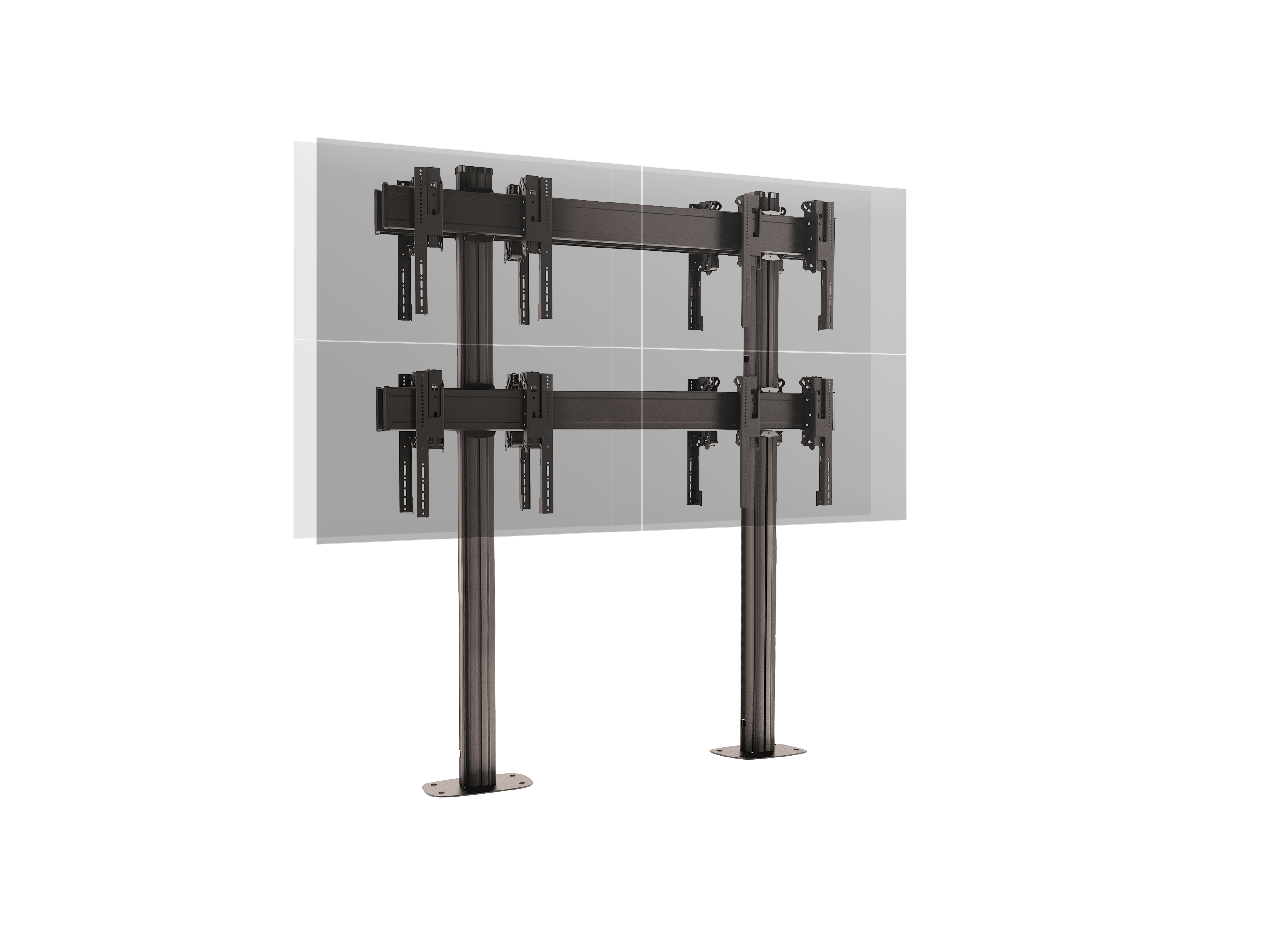 Напольный двухсторонний фиксированный стенд FF2264 Dual Black