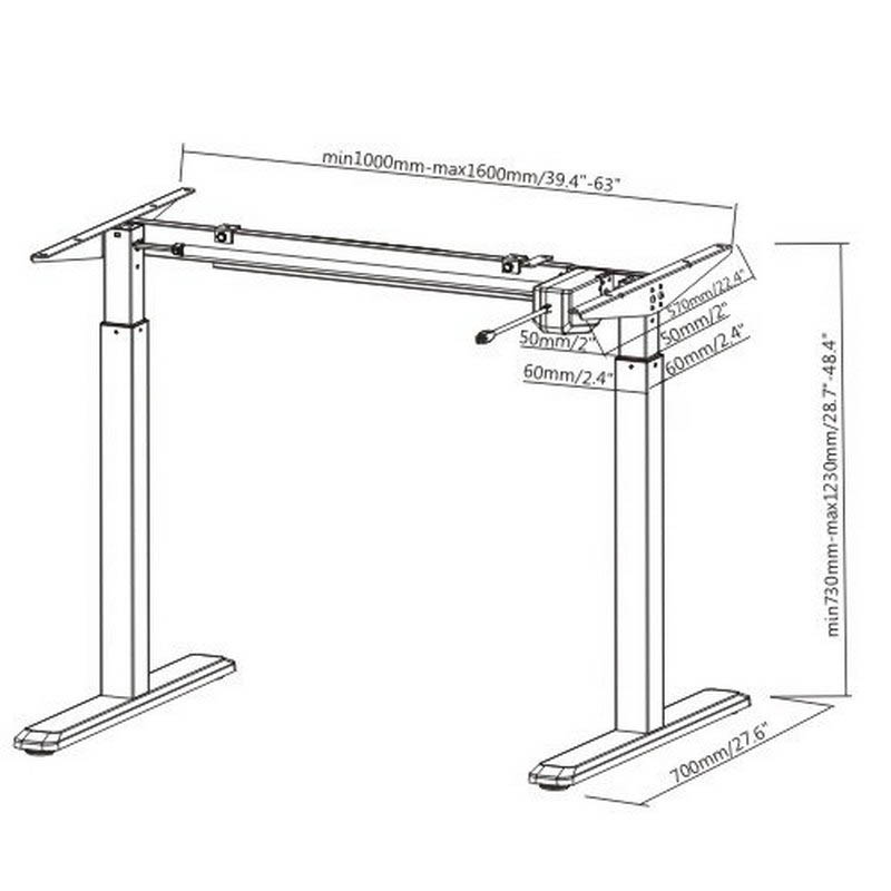 Стол для работы сидя стоя Ergosmart Electric Desk S03-22D