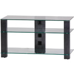 Стеклянная тумба под телевизор Sonorous PL 3405-C-HBLK