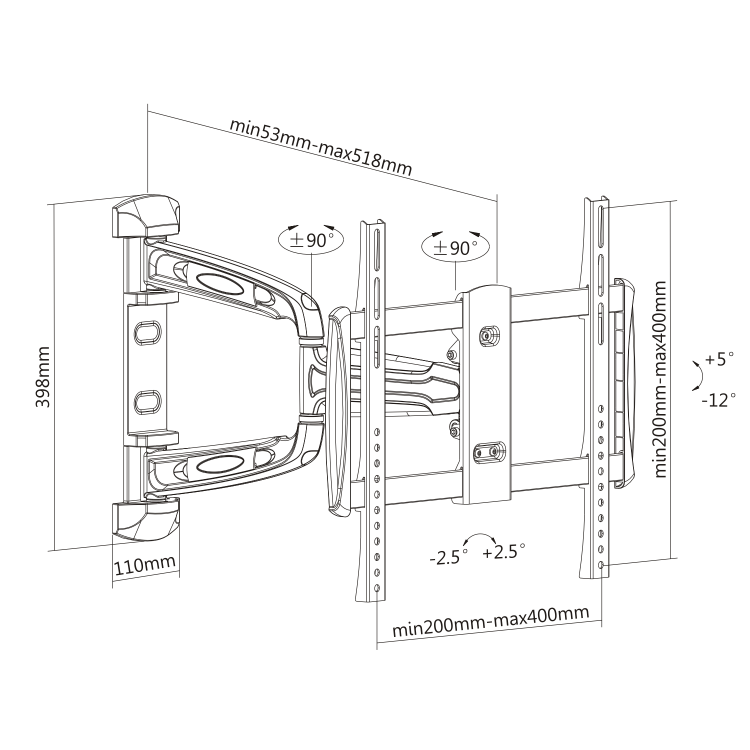 Кронштейн SBOX TV MOUNT PWM-3144