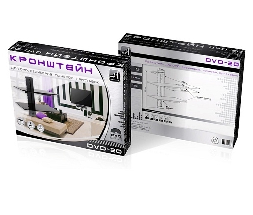 Стеклянная полка TRONE DVD-20