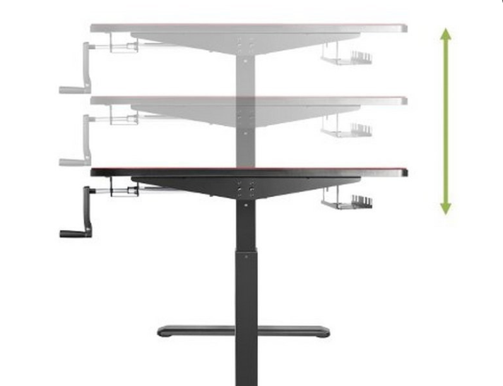 Основание для стола с механическим приводом Manual Desk N02-22D White