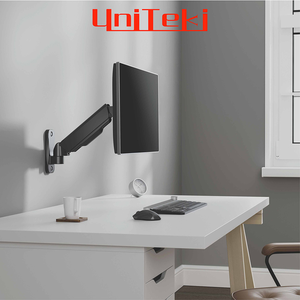 Кронштейн с газлифтом UniTeki FMG120 черный
