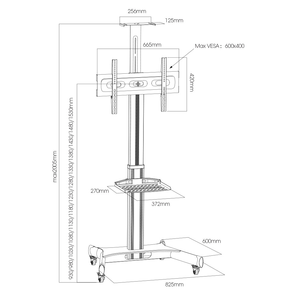 Мобильная стойка ARM MEDIA PT-STAND-11
