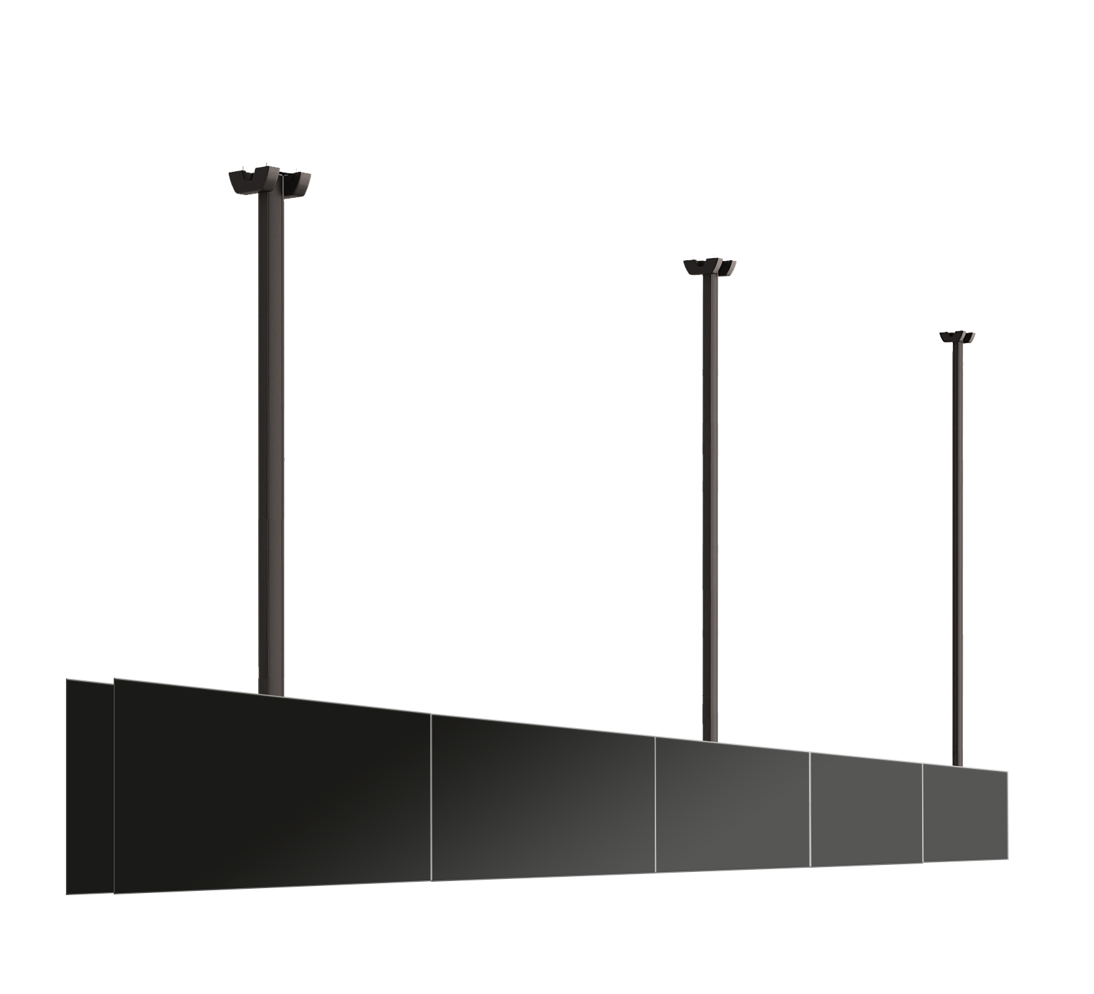 Потолочное двухстороннее крепление для видеостены Vogel's C1530 Dual Black