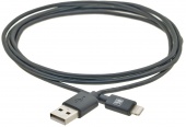 Кабель USB 2.0 для синхронизации и зарядки устройств Apple с разъемом Lightning C-UA/LTN/BK-6