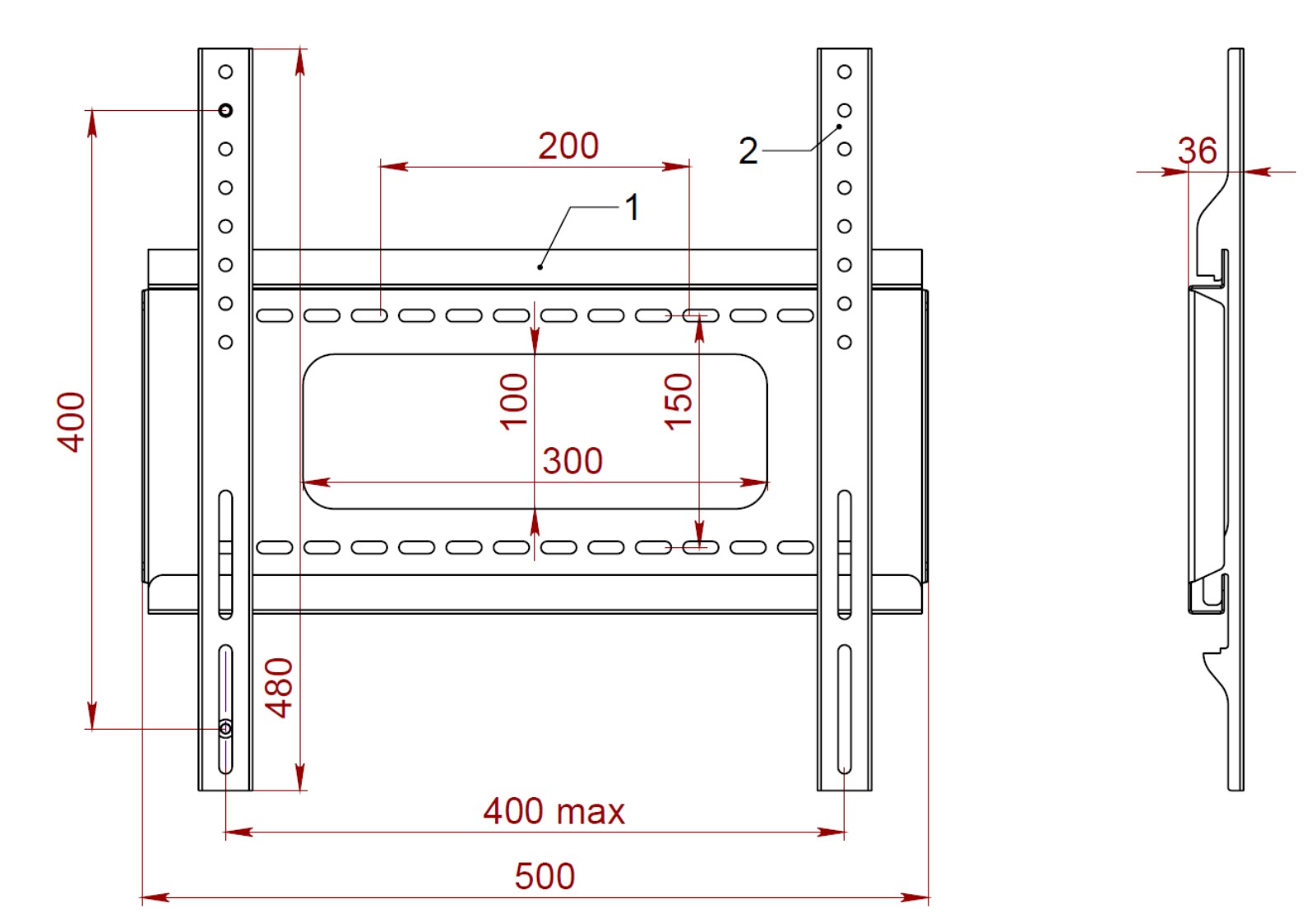 Кронштейн PRINTLUX PL 400.B