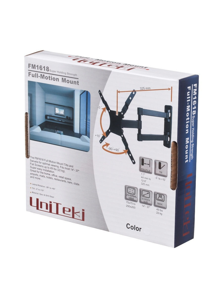 Кронштейн UniTeki FM1618 белый