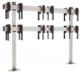 Напольный двухсторонний фиксированный стенд FF2344 Dual Silver