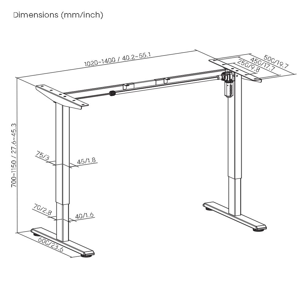 Стол  для работы сидя стоя Electric Desk Prime