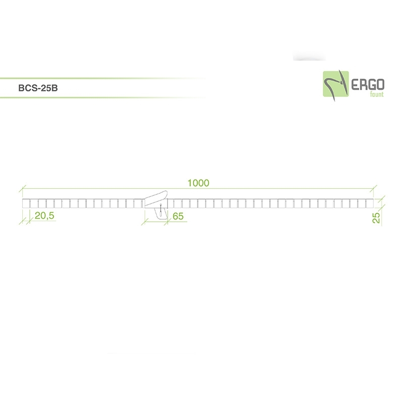 Гибкий кабель-канал BCS-25B