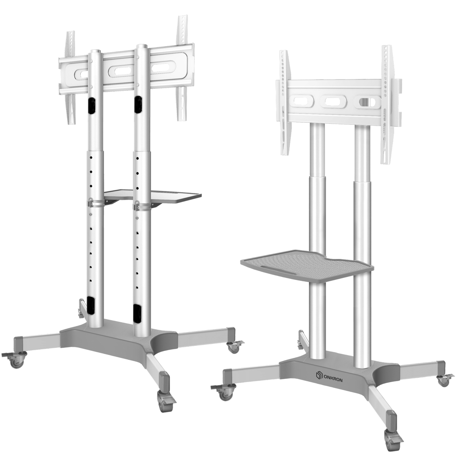 Мобильная стойка для ТВ ONKRON TS1351 белая