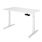  Регулируемый стол с механическим приводом Manual Desk каркас белый столешница белый 36 мм