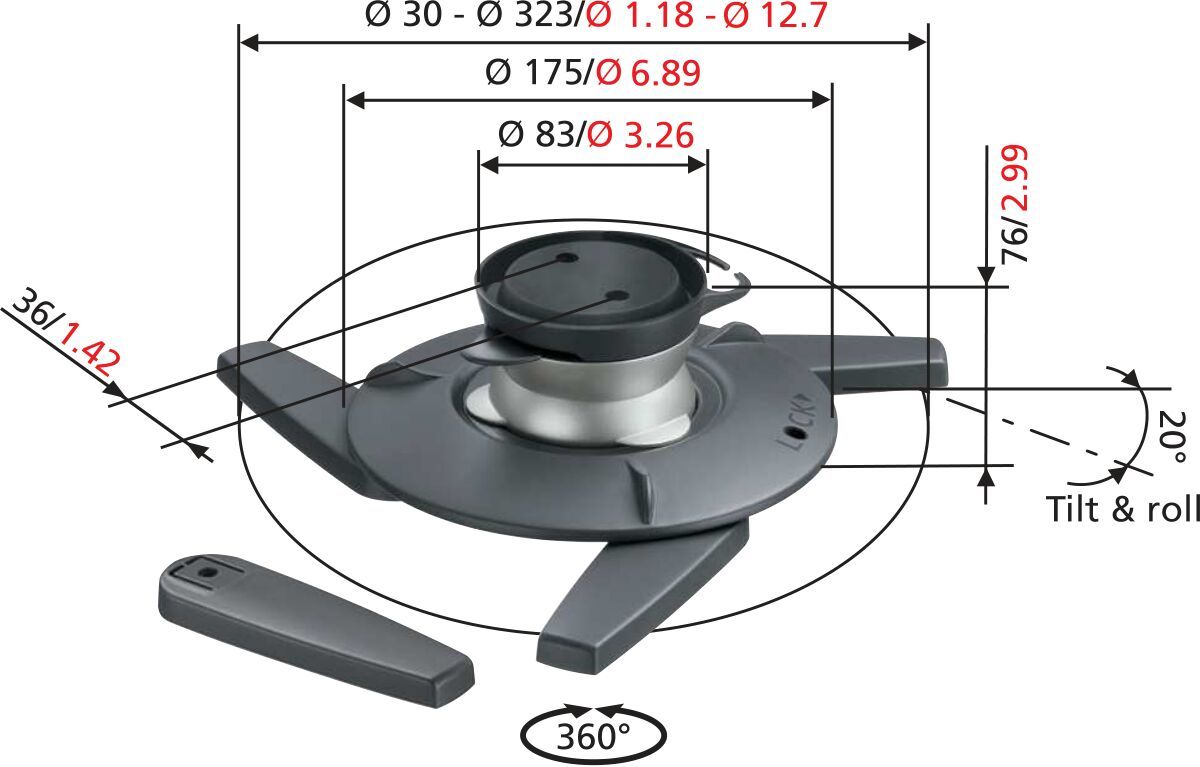 Потолочное крепление для проектора Vogel's EPC 6545