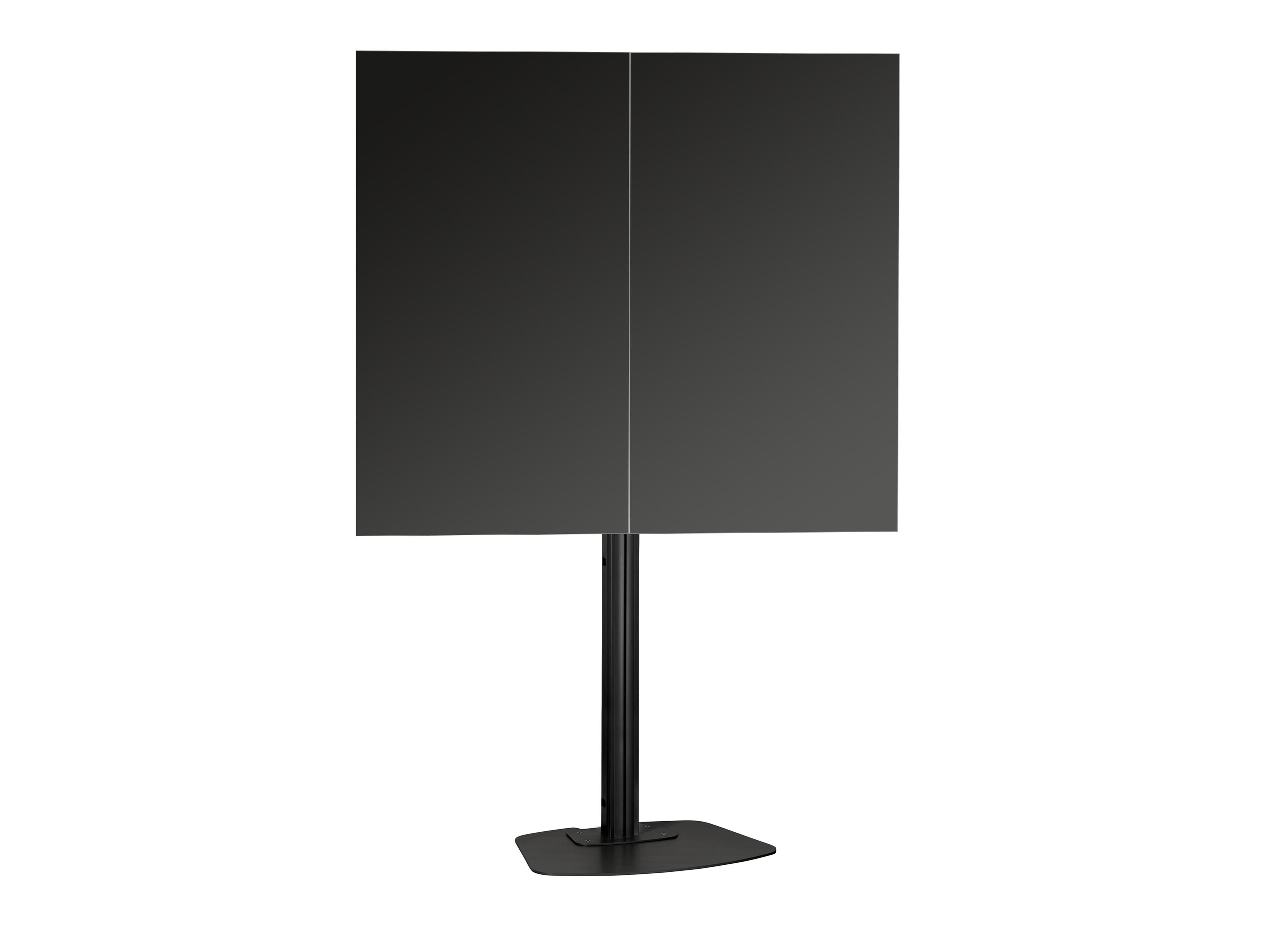 Напольный стационарный стенд для видеостены 1х2 F1284P Black