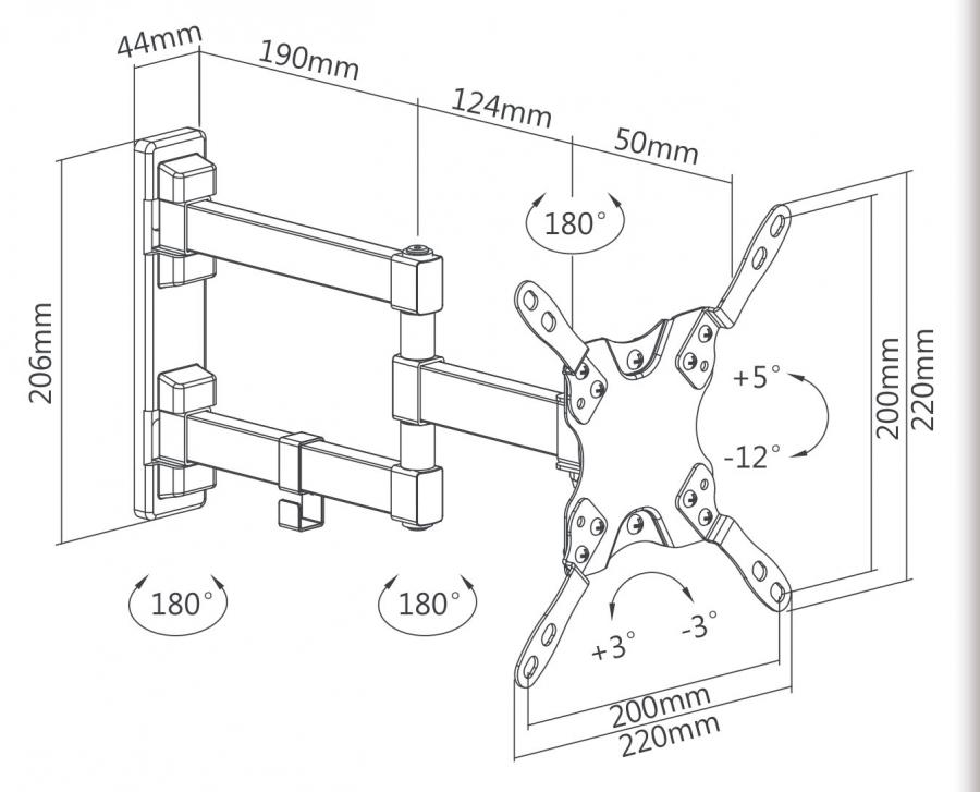 Кронштейн SBOX TV MOUNT LCD-223