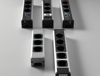 Электроустановочный модуль ASA VersaTEK (3 розетки 220V + 2 RJ45)