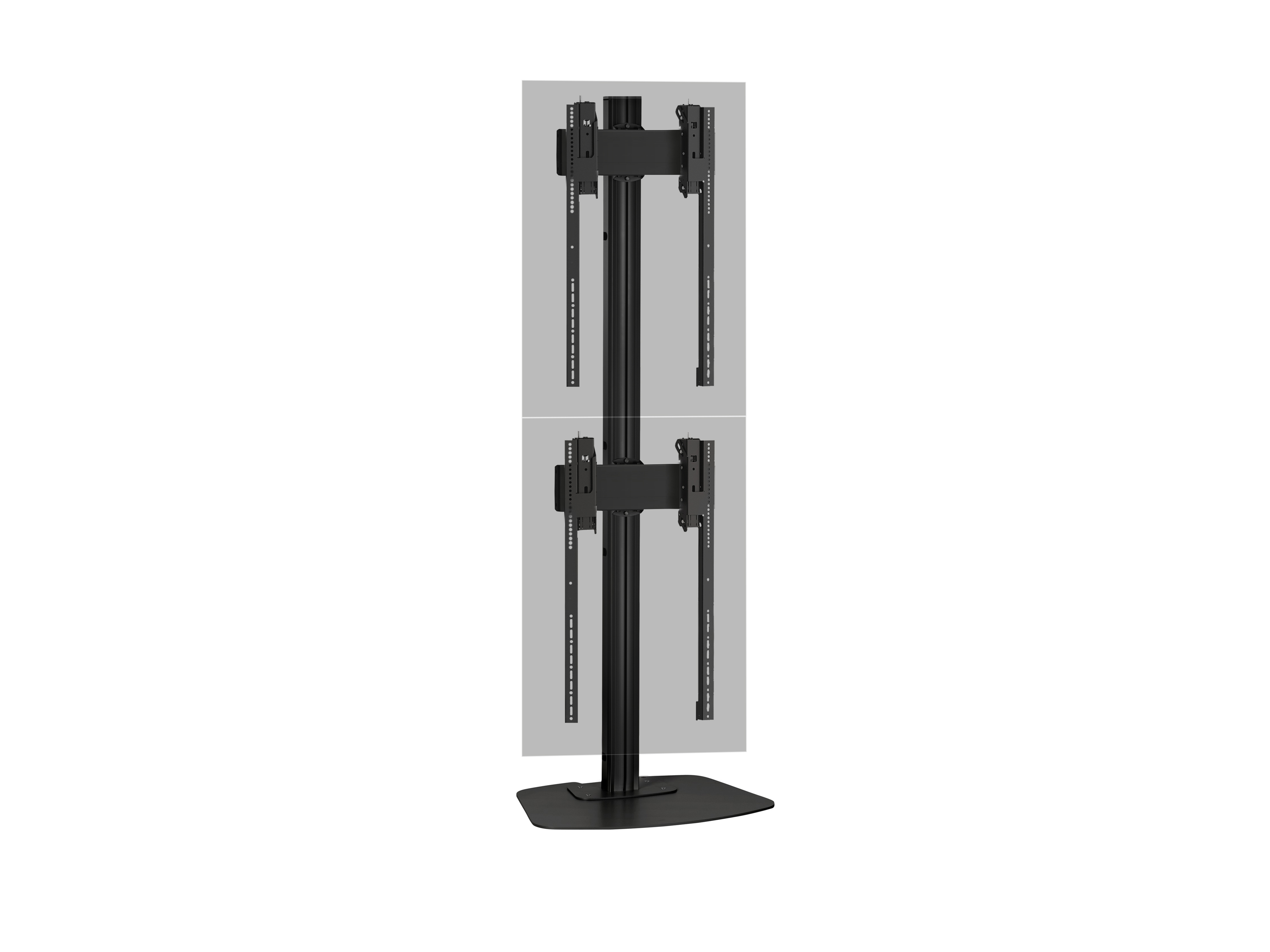 Напольный стационарный стенд для видеостены 2х1 F2184P Black