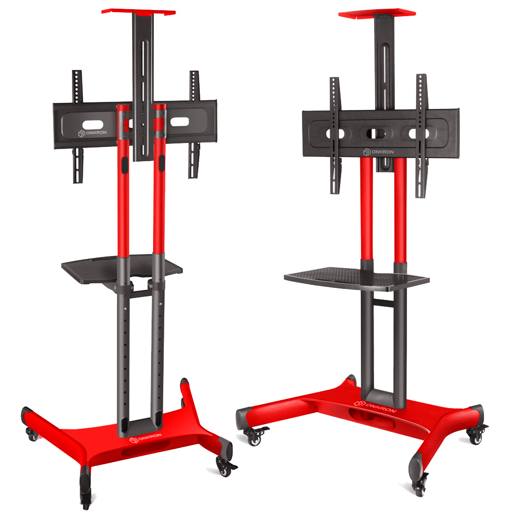 Стойка для телевизора с кронштейном ONKRON TS1551 40"-70" красная