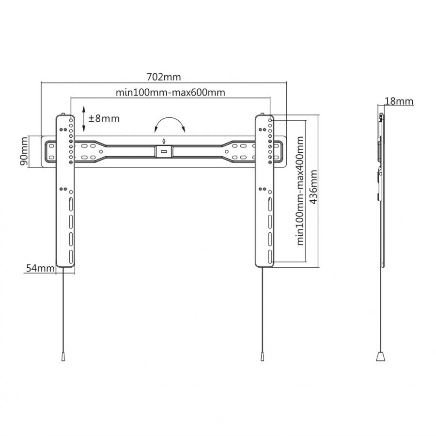 Кронштейн SBOX TV MOUNT PLB-5746F