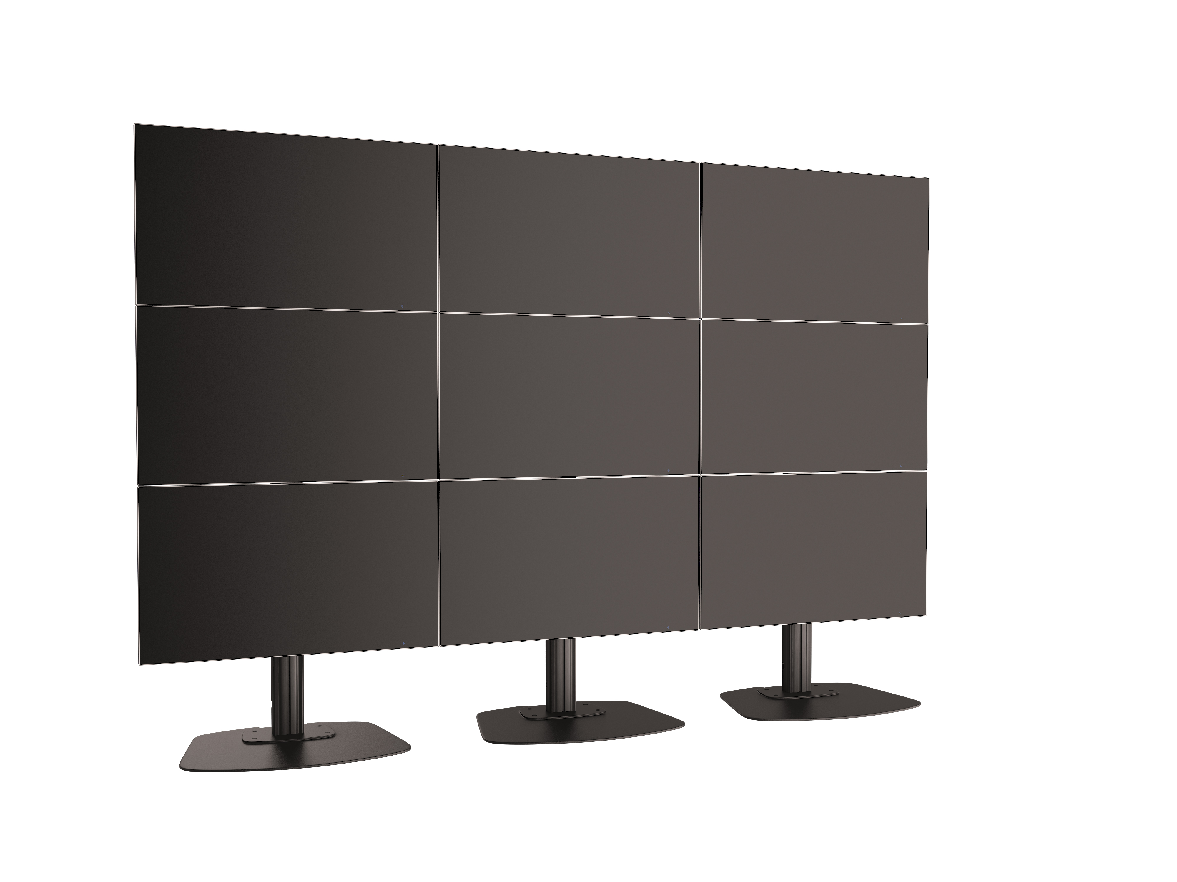 Напольный стационарный стенд для видеостены F3344 Black