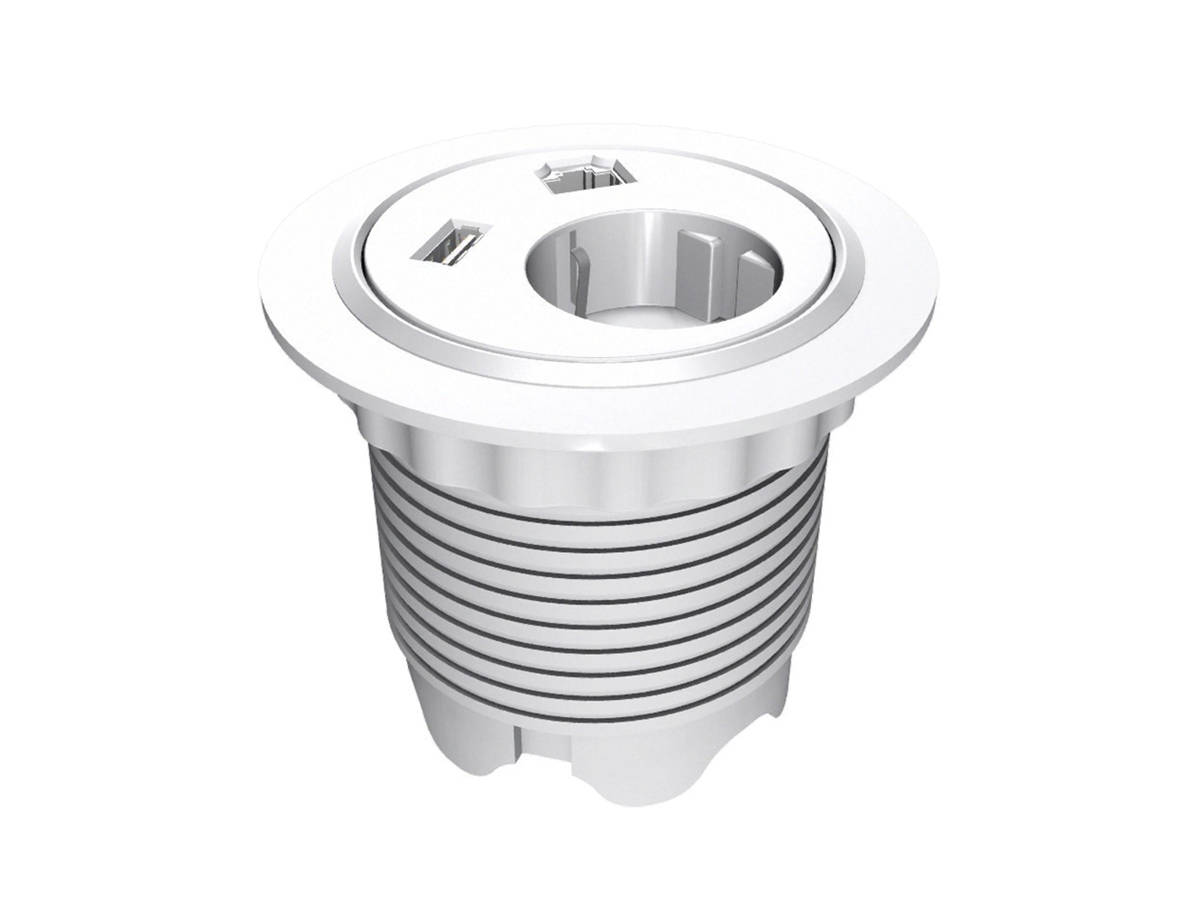 Встраиваемая розетка Kondator Powerdot 935-PD12W белая