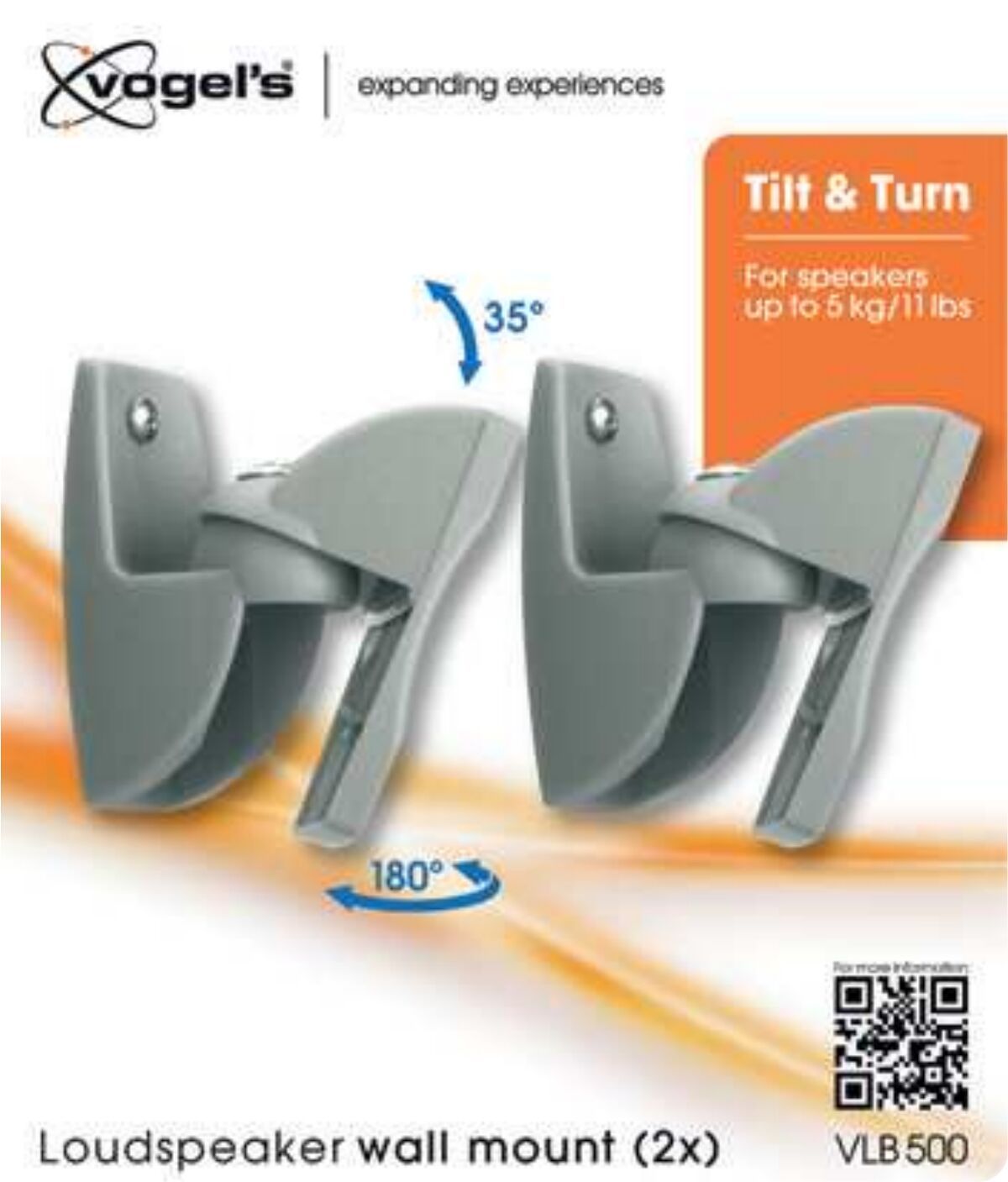 Кронштейн для акустических колонок Vogel's VLB 500 металлик