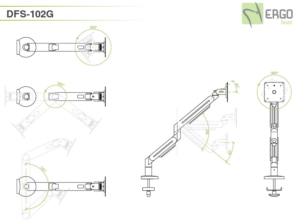 Настольное крепление для монитора DFS-102G