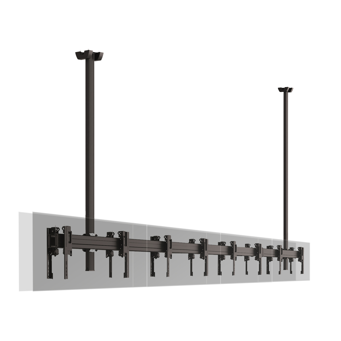 Потолочное двухстороннее крепление для видеостены Vogel's C1430 Dual Black