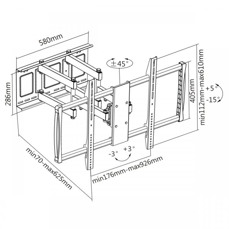 Кронштейн SBOX TV MOUNT PLB-3769