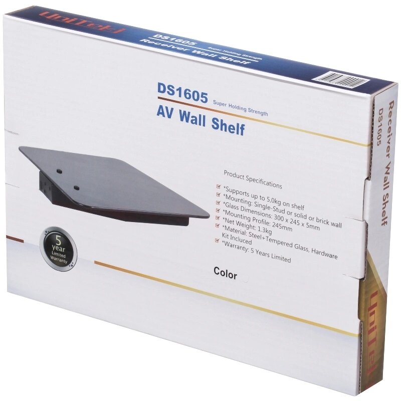 Полка для ТВ приставки Uniteki DS1605 White