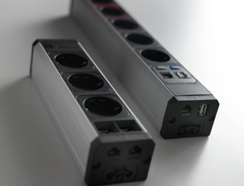 Электроустановочный модуль ASA VersaTEK (3 розетки 220V + 2 RJ45)