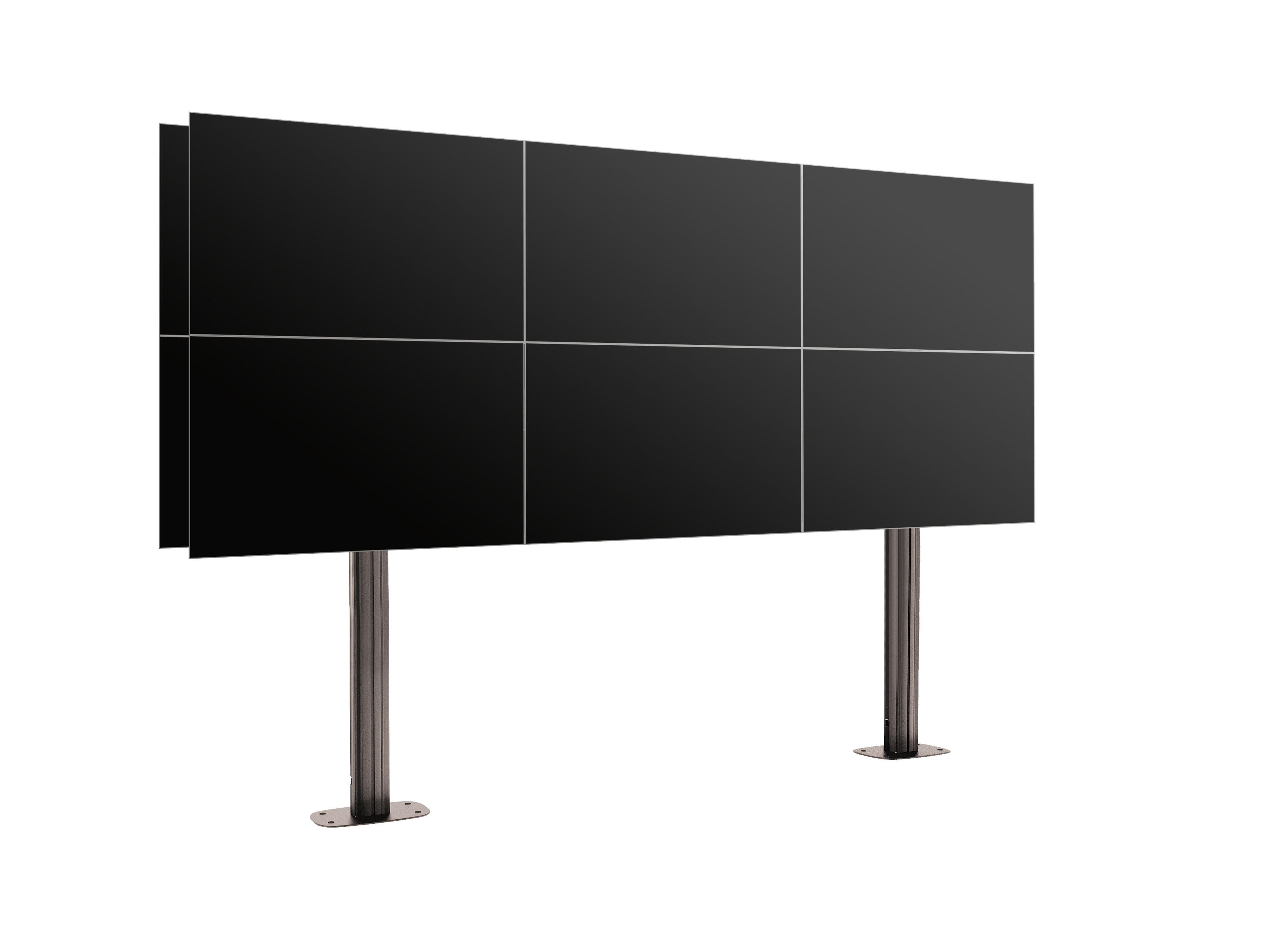 Напольный двухсторонний фиксированный стенд FF2344 Dual Black