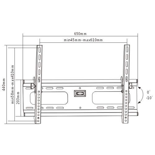 Кронштейн для телевизора Brateck PLB-43S