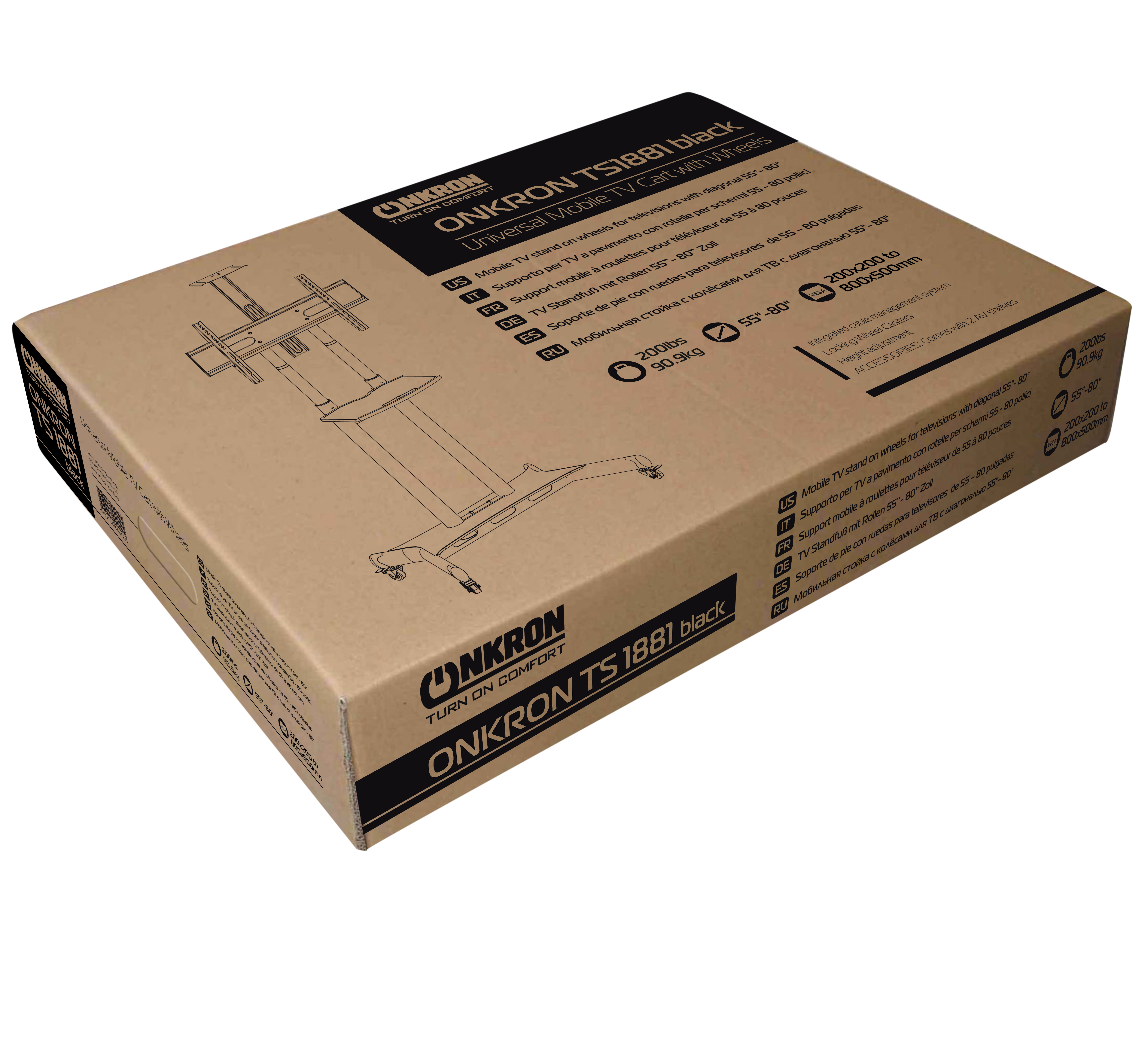 МОБИЛЬНАЯ СТОЙКА ONKRON TS1881