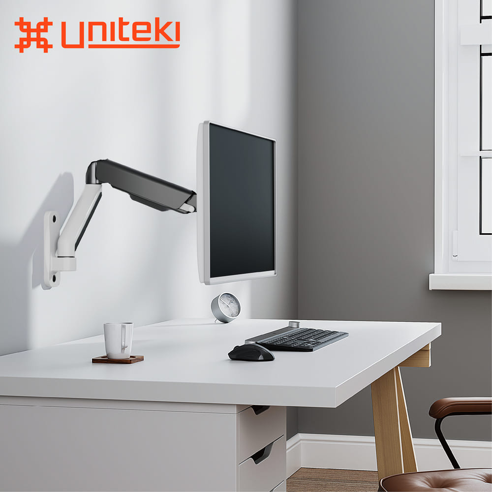 Кронштейн с газлифтом UniTeki FMG150 черно-белый