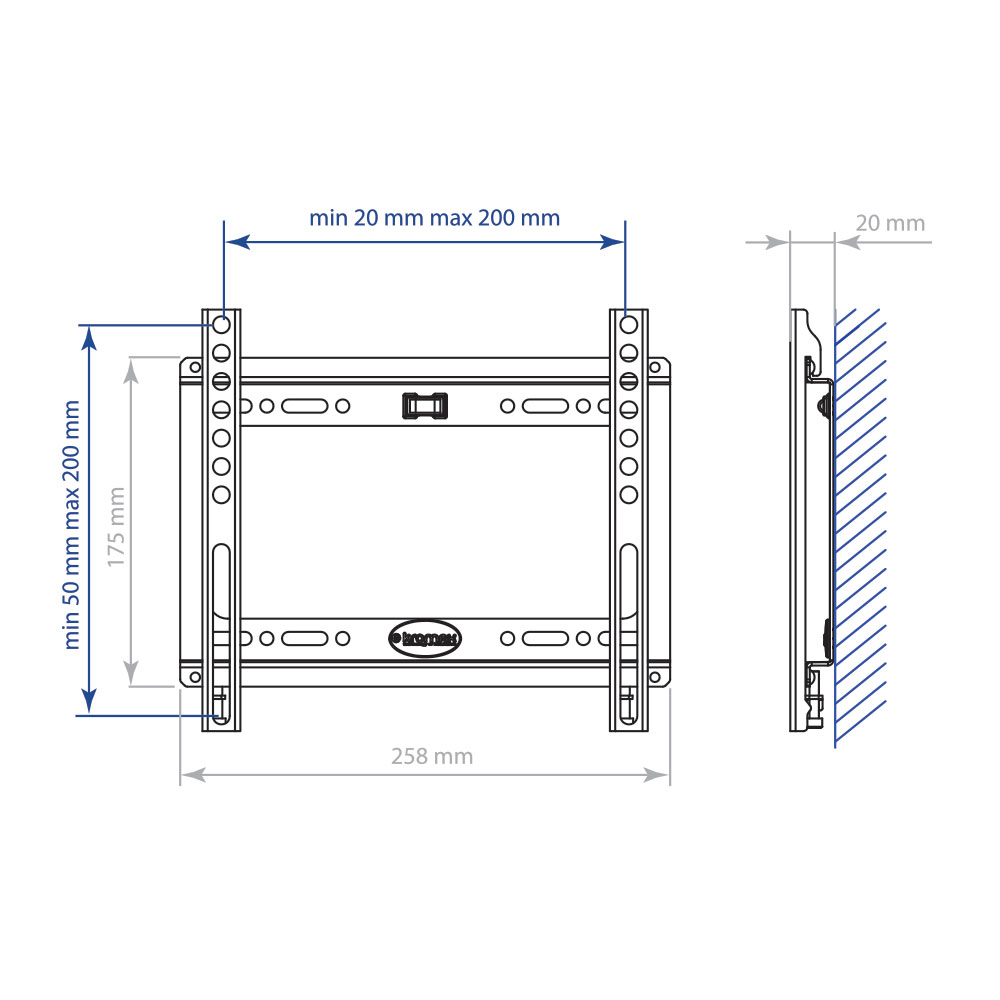 Кронштейн Kromax IDEAL-5W белый