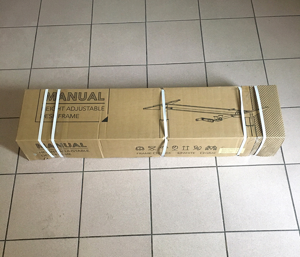 Основание для стола с механическим приводом Manual Desk N02-22D White