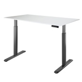 Стол Electric Desk черный столешница 18мм белая