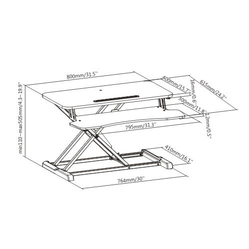 Настольная платформа Taigette DWS28-01 BLACK