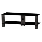 Стеклянная тумба под телевизор Sonorous PL 3410-B-HBLK