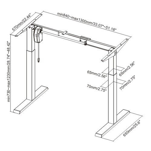Стол регулируемый Ergosmart Electric Desk Compact