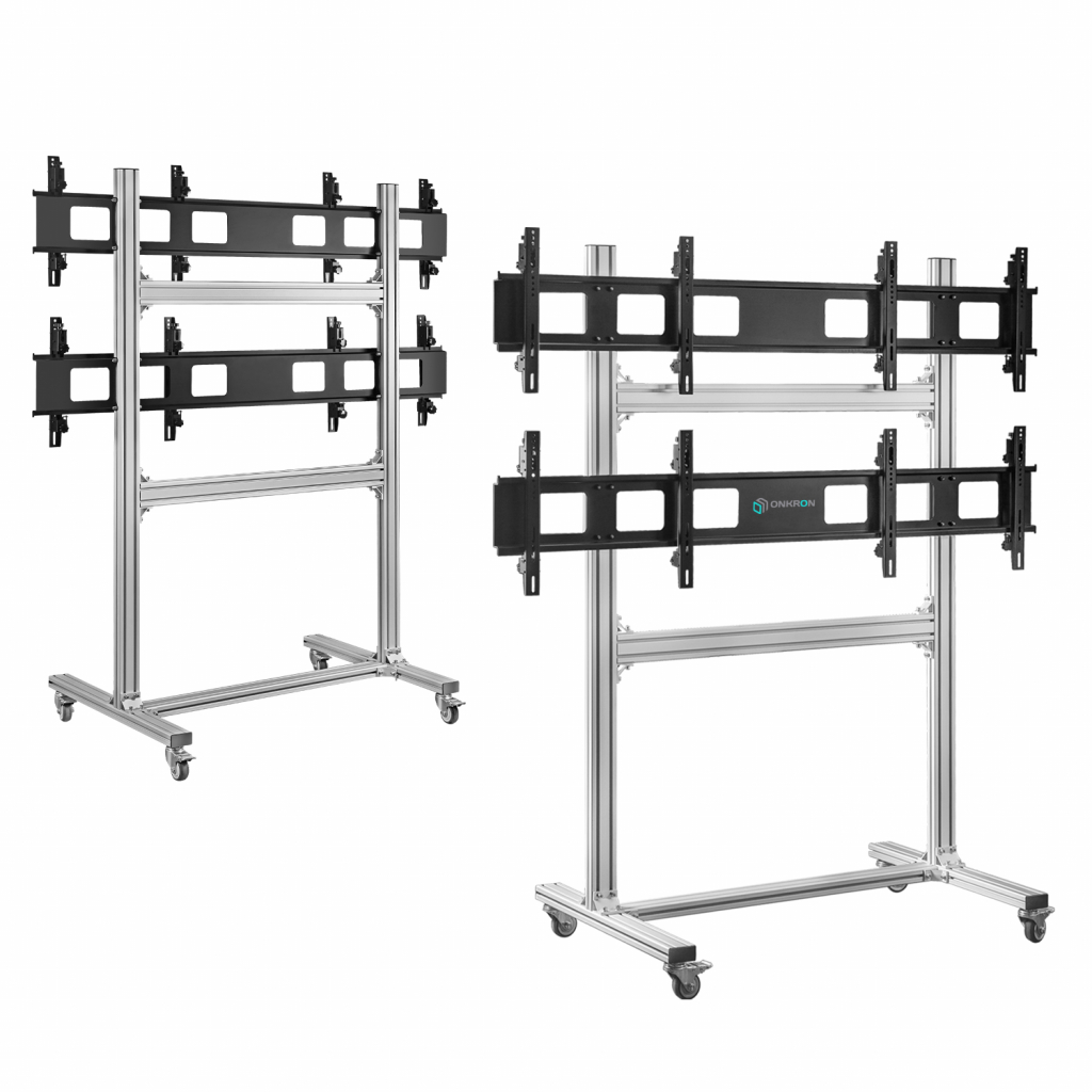Напольный мобильный стенд для видеостен OnKron FSPRO2L-22