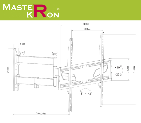 Кронштейн MasterKron UPA52-463